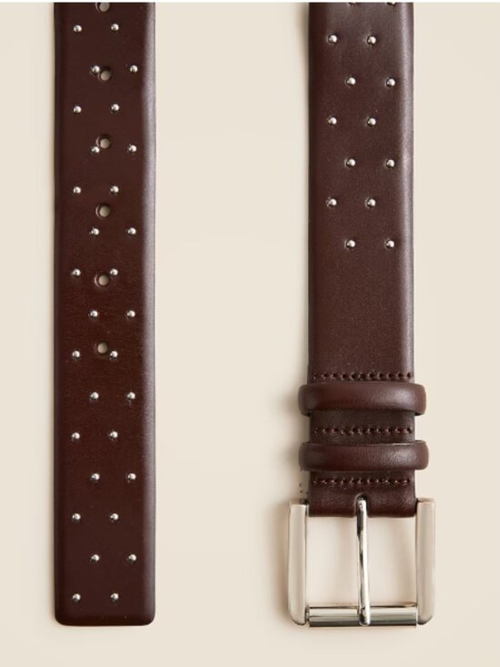 $98 msrp NWOT J Crew Italian leather studded wide belt size xs